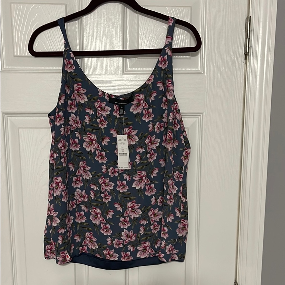 White House Black Market Reversible Floral Sleeveless Camisole Size L